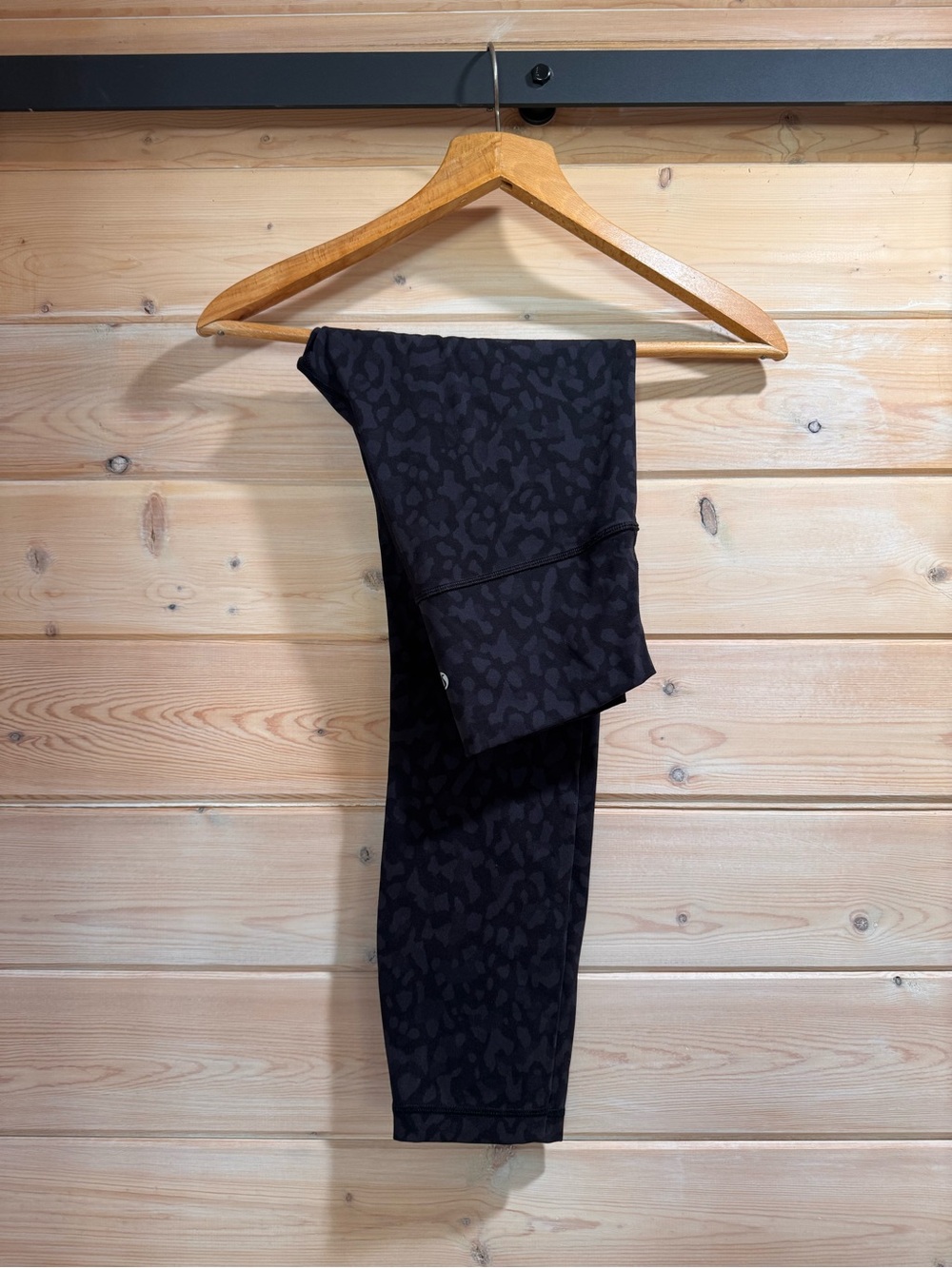 lululemon athletica Black Tonal Animal Print High-Rise Leggings